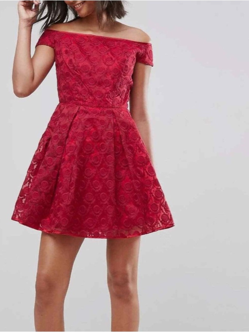 Hell Bunny Limited Edition Paris Lace Off the Shoulder Dress, size M NEW!!